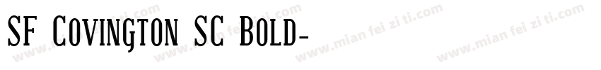 SF Covington SC Bold字体转换